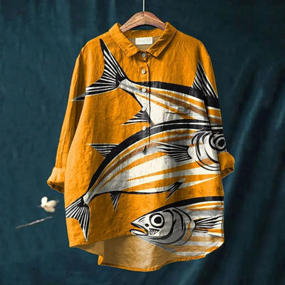 Darcy™ - Fisch-Kunst-Shirt