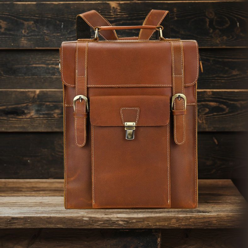 Leder-Cabrio-Rucksack | GIRONA