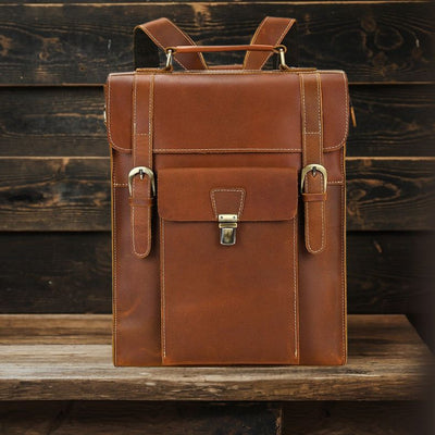 Leder-Cabrio-Rucksack | GIRONA