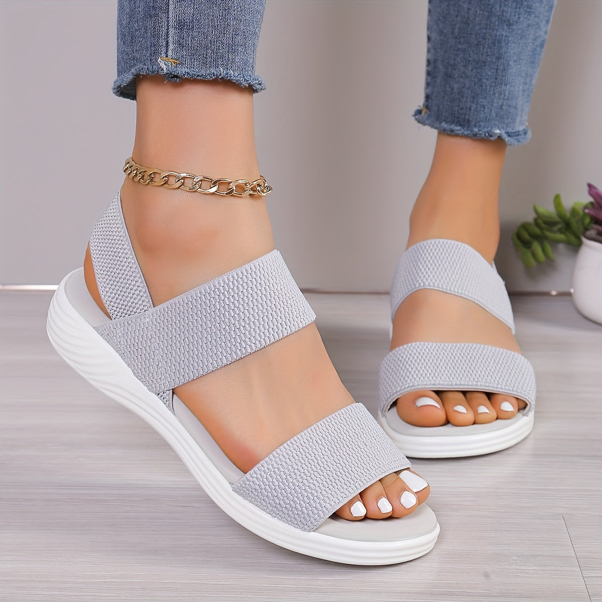 Emilia - Leichte Stretch-Sandalen
