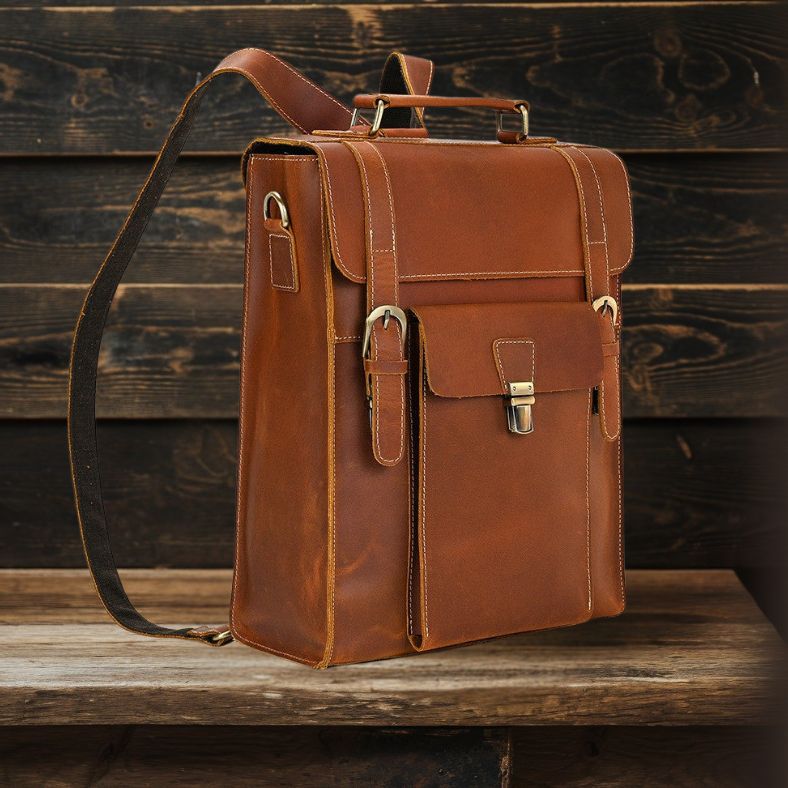 Leder-Cabrio-Rucksack | GIRONA