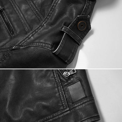 Dothan™ - Schwarz Lederjacke