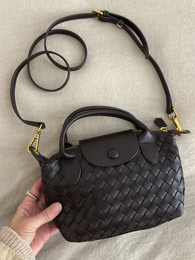 Elif™ - Geflochtene Petite Convertible Tasche
