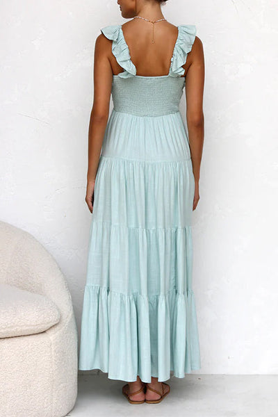 Isa | Maxi Dress with Ruffle