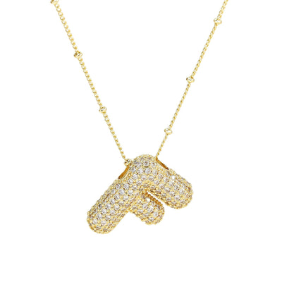 Karoline™ - Diamond Bubble Letter Halskette