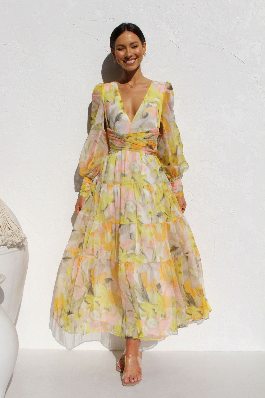 Leona™ - Sommer Maxi-Kleid Florish