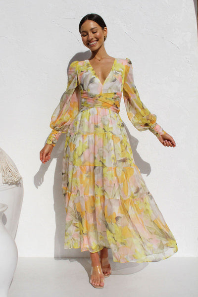 Leona™ - Sommer Maxi-Kleid Florish