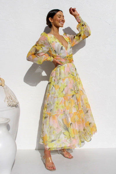Leona™ - Sommer Maxi-Kleid Florish
