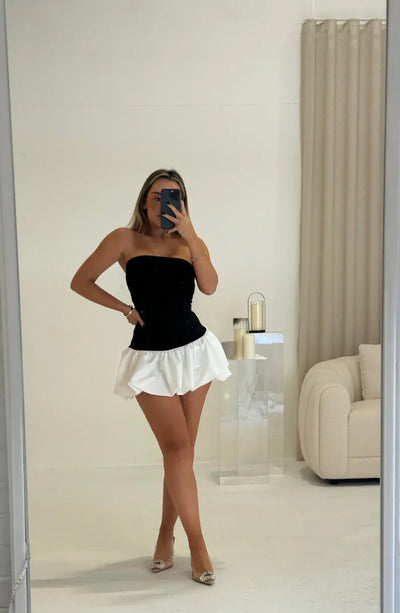 Annie™ - Bubble Saum Minikleid