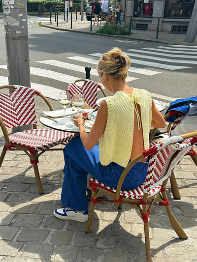 Jana™ - Strickjacke Gestricktes rückenfreies Top