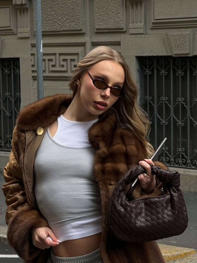 Fabienne™ - Geflochtene Tasche mit kleinem Griff