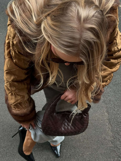Fabienne™ - Geflochtene Tasche mit kleinem Griff