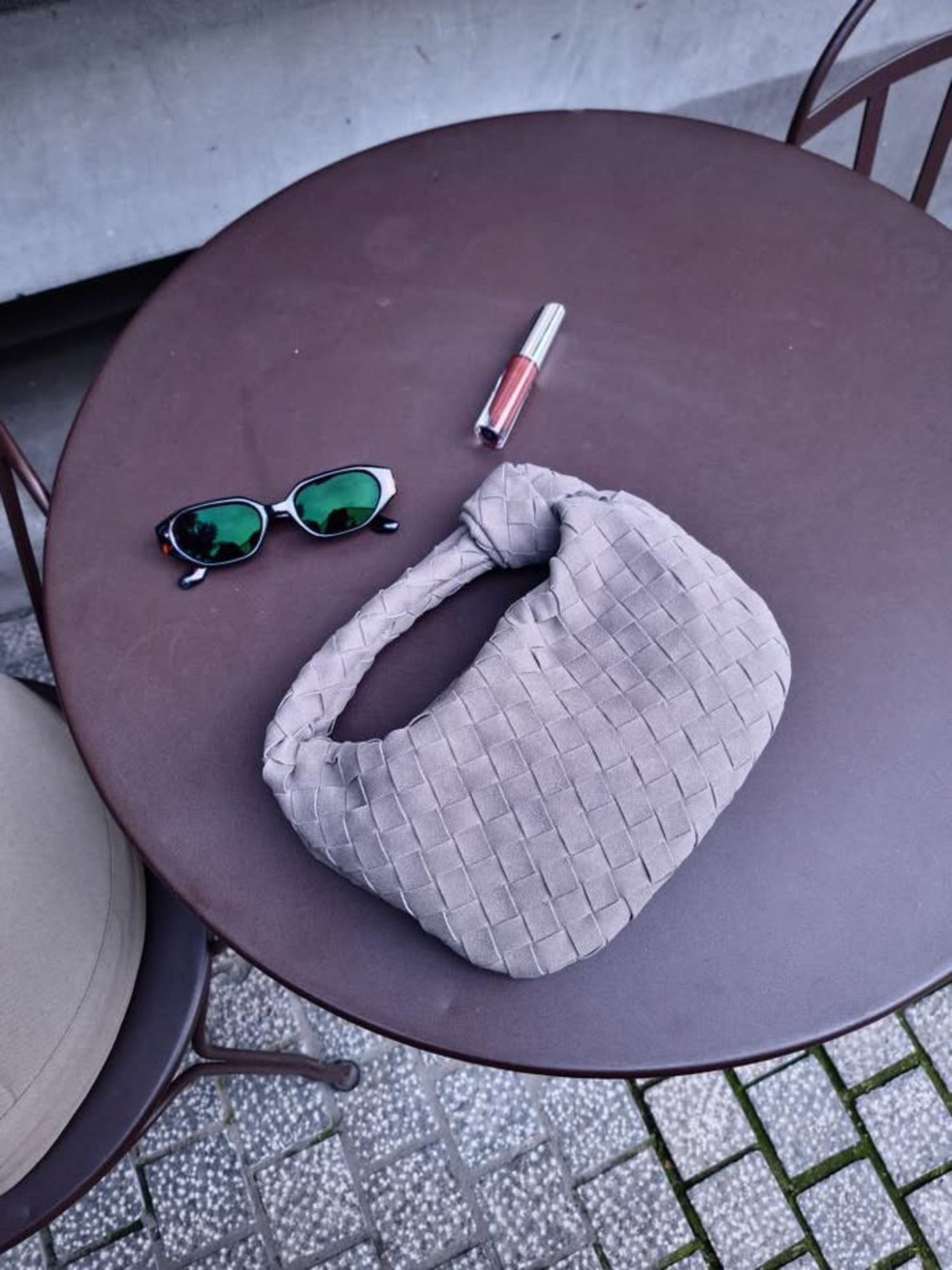 Amira™ - Geflochtene Mini-Tasche aus Wildleder