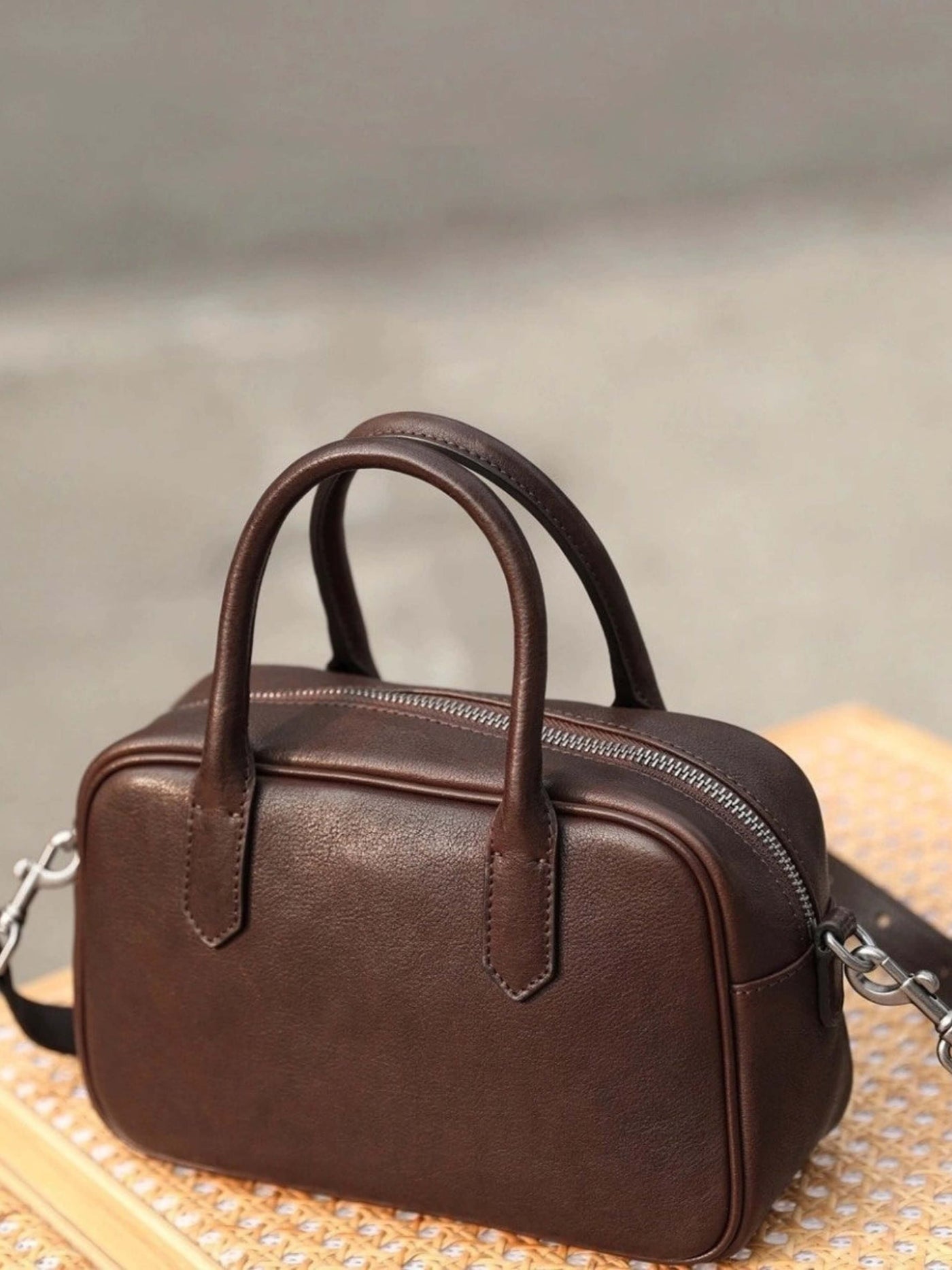 Marlene™ - Polierte Zip Square Tasche