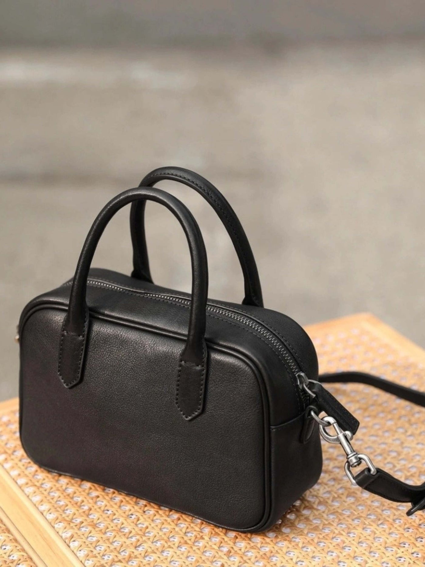 Marlene™ - Polierte Zip Square Tasche