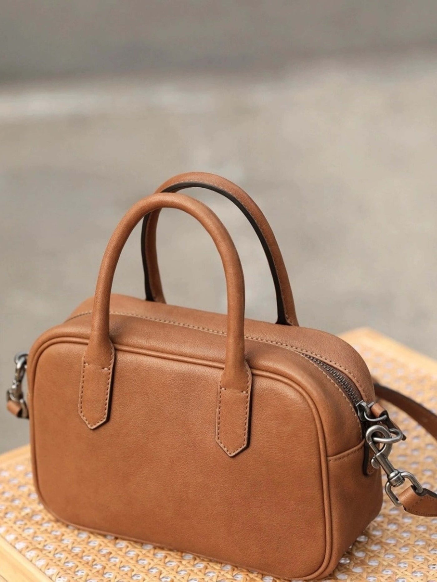 Marlene™ - Polierte Zip Square Tasche