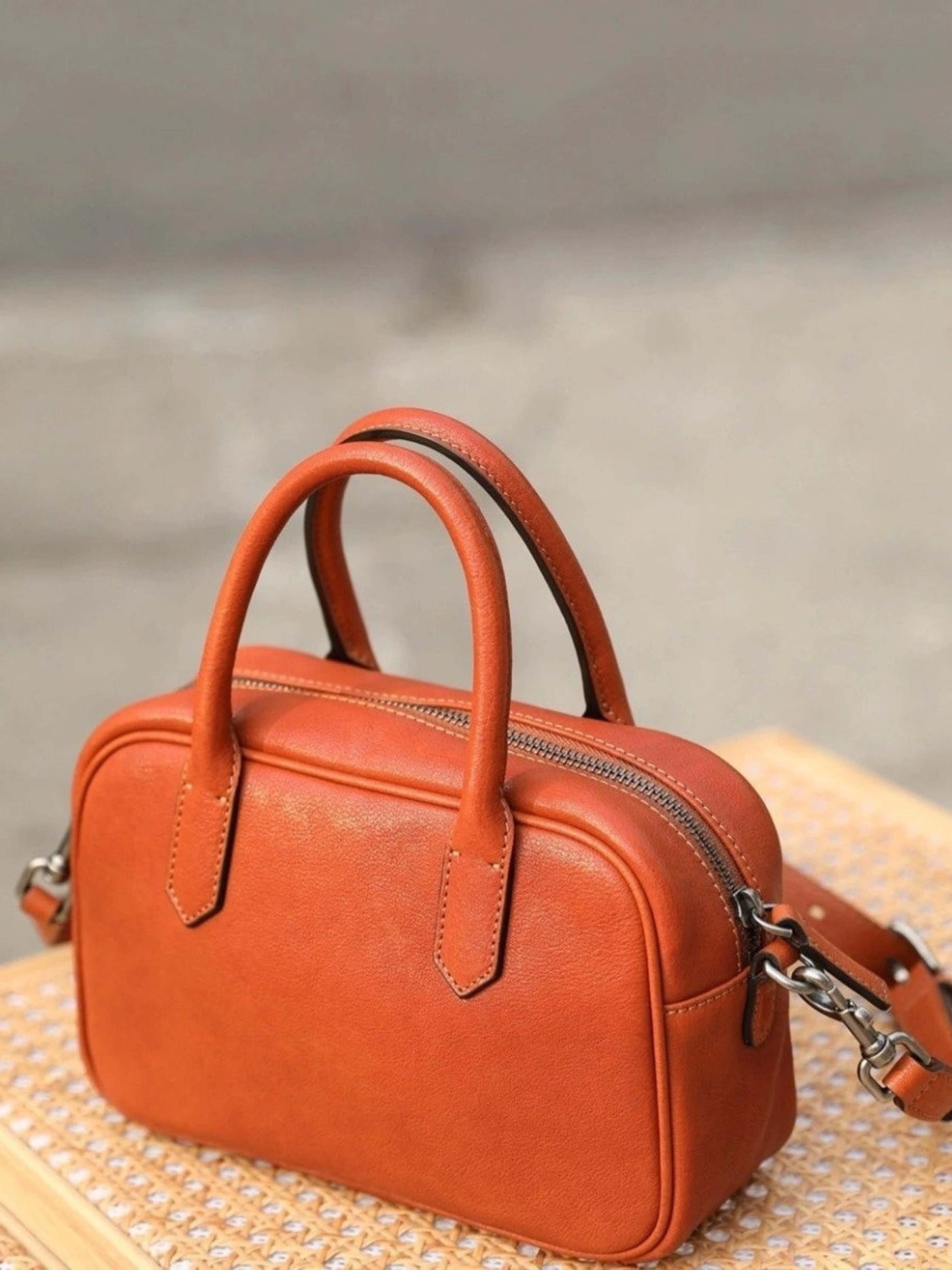 Marlene™ - Polierte Zip Square Tasche