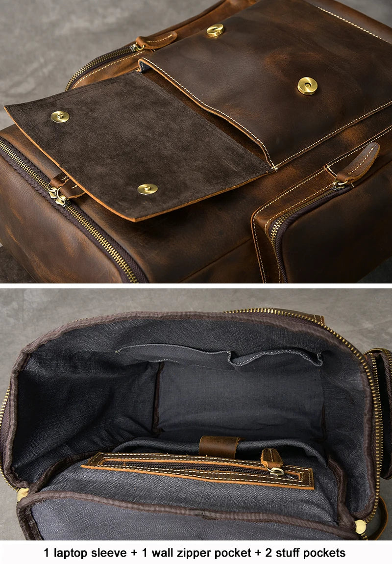 Schnitzer | Crazy Horse Lederrucksack