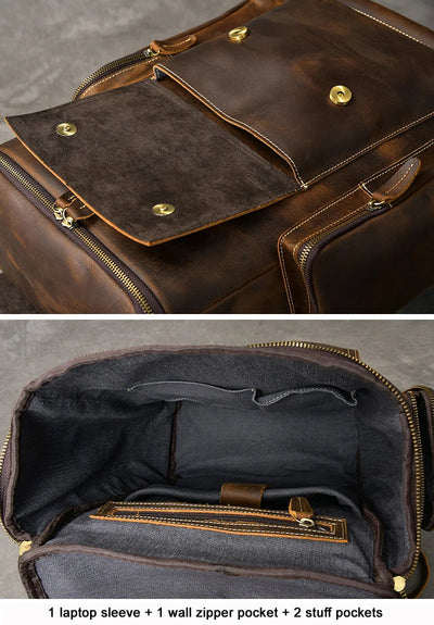 Schnitzer | Crazy Horse Lederrucksack