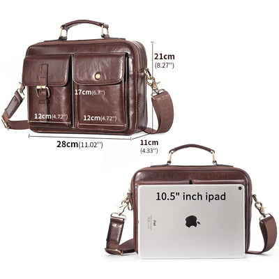 Cullen | Messenger Bag aus echtem Leder für Männer