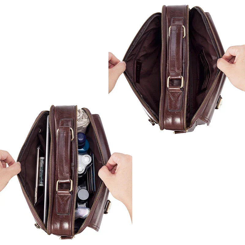 Cullen | Messenger Bag aus echtem Leder für Männer