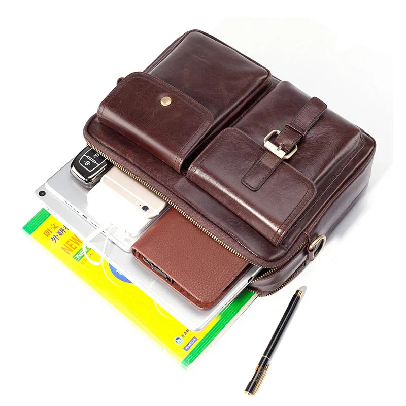 Cullen | Messenger Bag aus echtem Leder für Männer