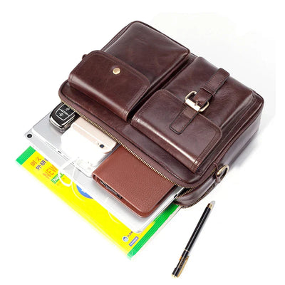 Cullen | Messenger Bag aus echtem Leder für Männer