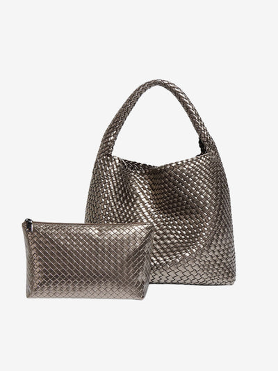 Melina™ - Chic Übergroße gewebte Hobo-Tasche