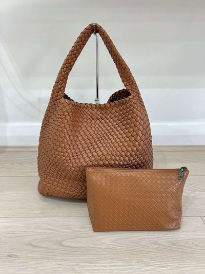 Melina™ - Chic Übergroße gewebte Hobo-Tasche
