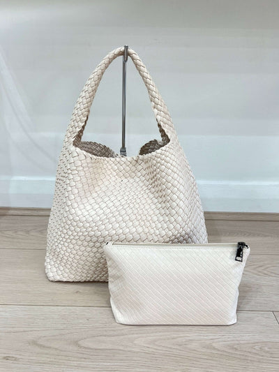 Melina™ - Chic Übergroße gewebte Hobo-Tasche