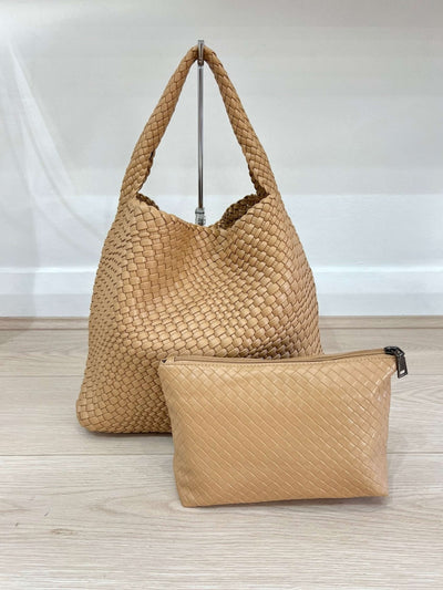 Melina™ - Chic Übergroße gewebte Hobo-Tasche