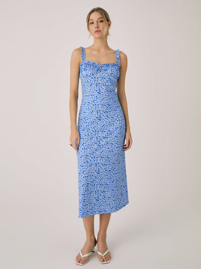 Elenar - Elegantes Midikleid mit Blumenmuster