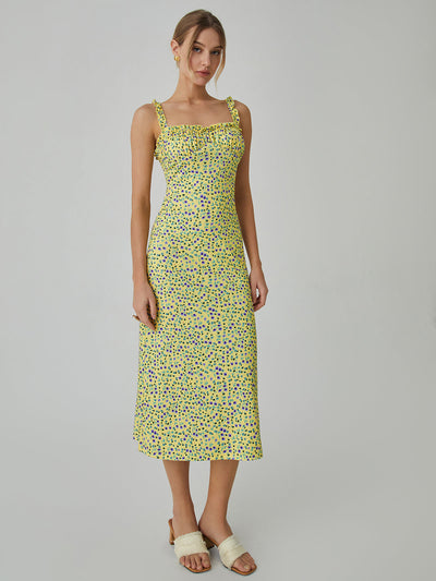 Elenar - Elegantes Midikleid mit Blumenmuster