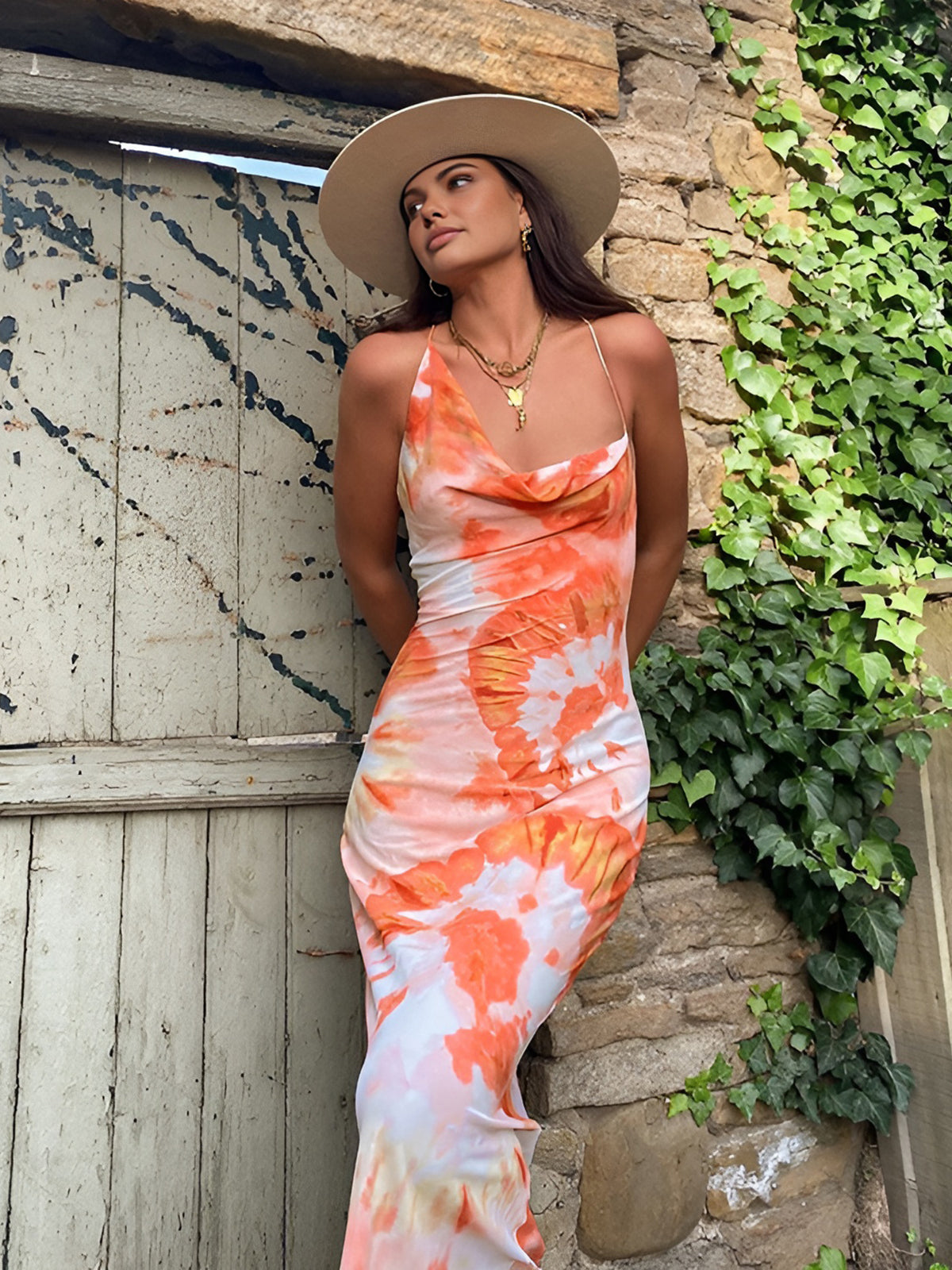 Elif™ - Tropical Floral Maxikleid