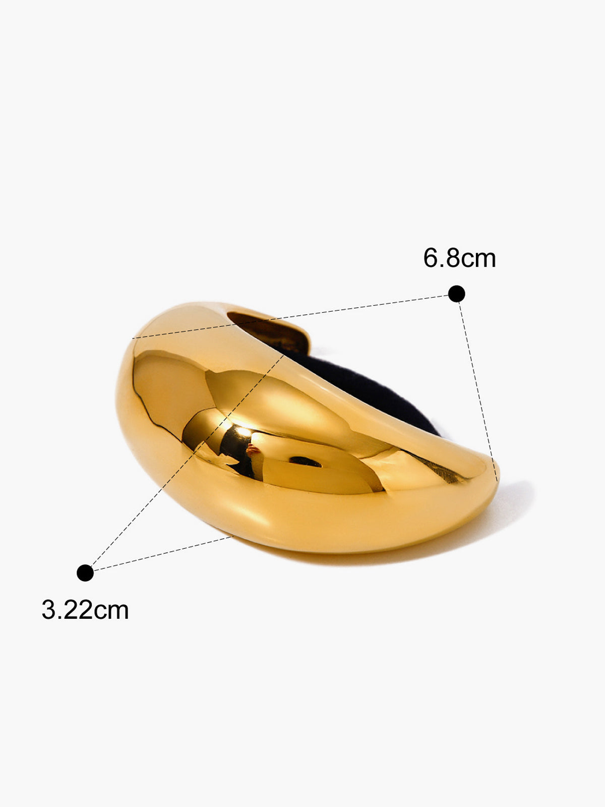 Juna™ - Goldenes Pony-Haargummi