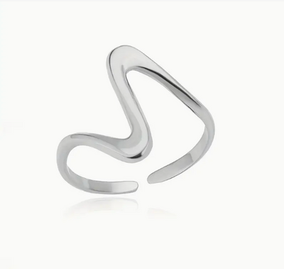 Wellen Designer Ring 18 Gold