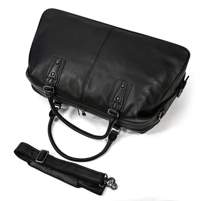 Schwarze Leder-Handtasche | AALBORG