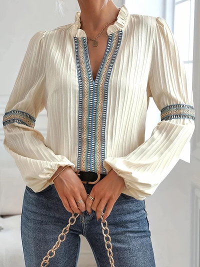 Valerie™ - Atemberaubende Bluse mit V-Ausschnaitt