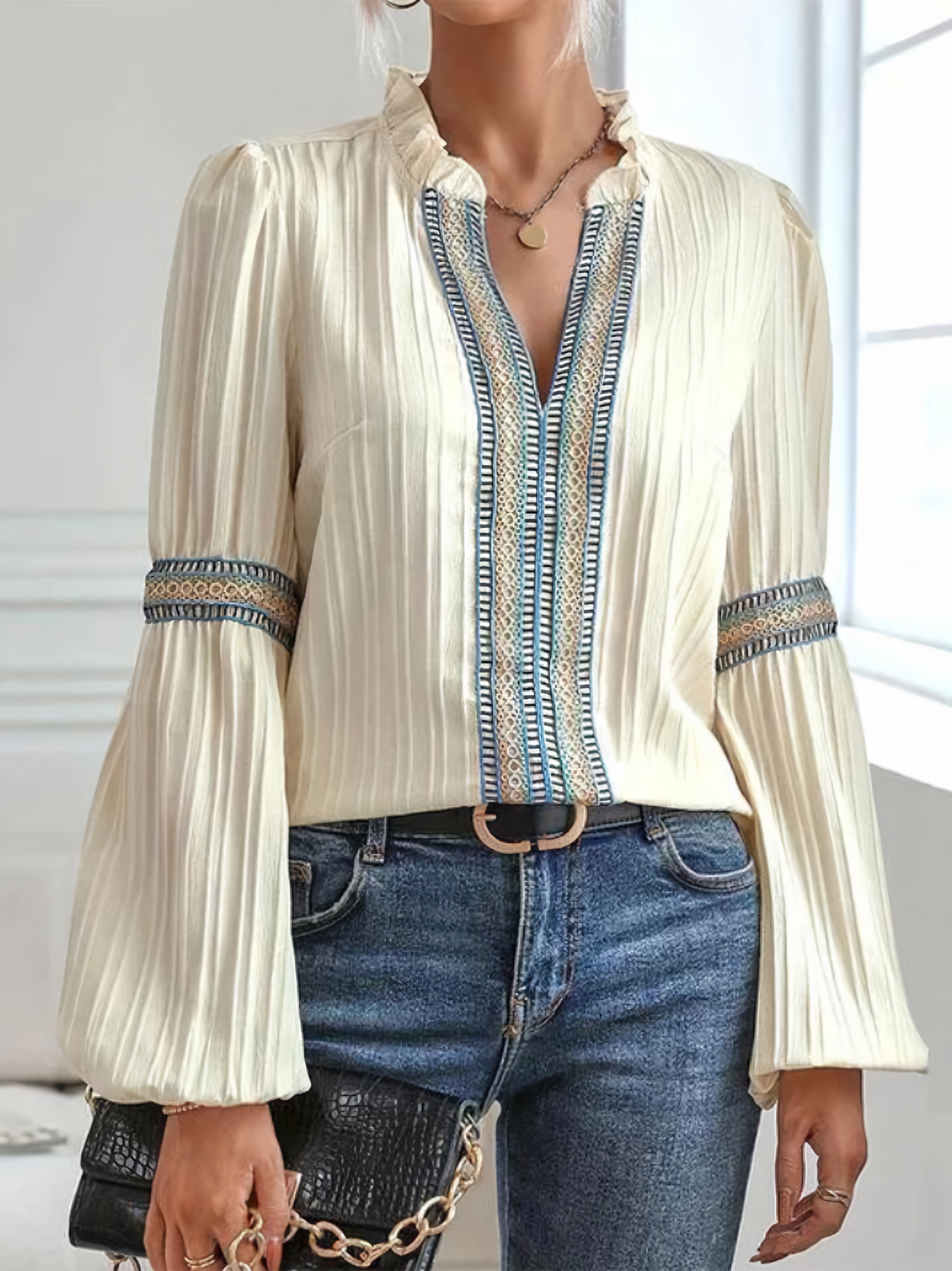 Valerie™ - Atemberaubende Bluse mit V-Ausschnaitt