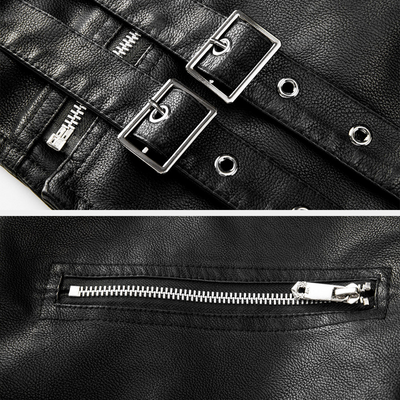 Boulevard™ - Schwarz Lederjacke