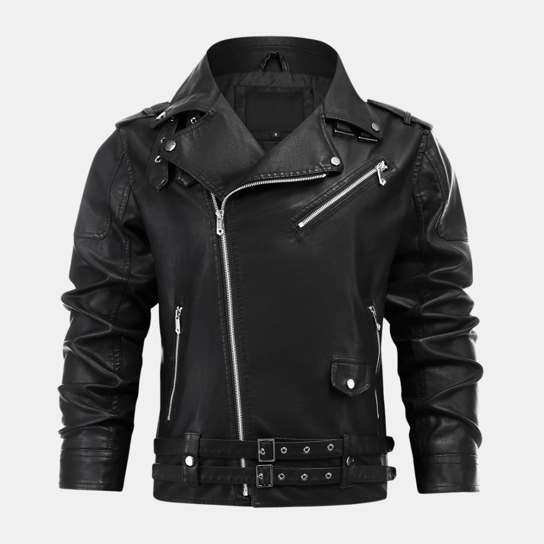 Boulevard™ - Schwarz Lederjacke