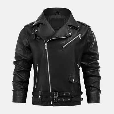Boulevard™ - Schwarz Lederjacke