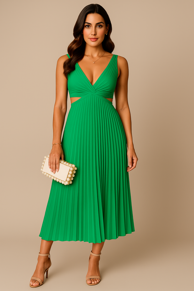 Kesley™ - Kleid mit plissiertem Ausschnitt