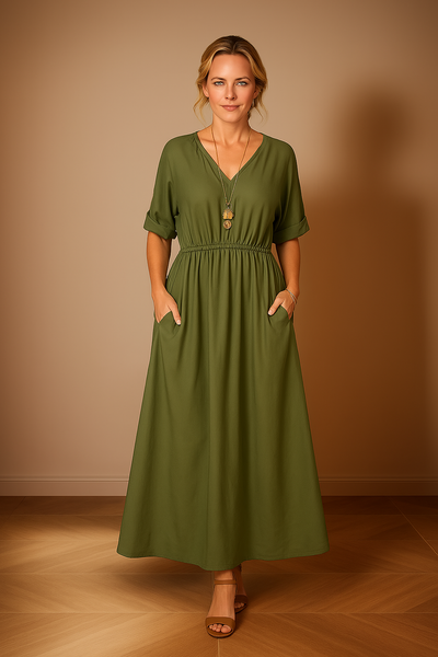 Angelica™ - Langes Sommerkleid im Vintage-Stil