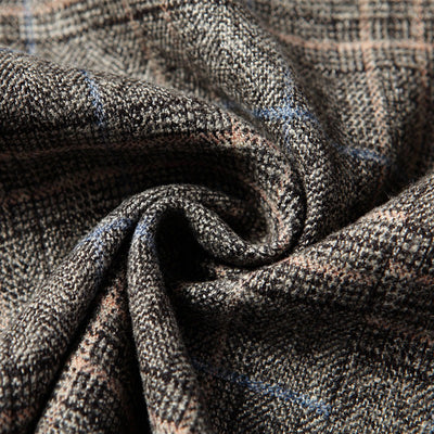 Herren - Klassischer karierter Vintage-Blazer mit Knopfverschluss für Herren