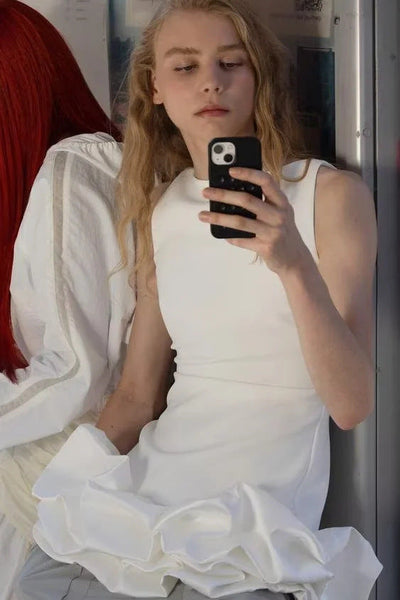Liora™ - Ärmelloses Rüschen-Minikleid