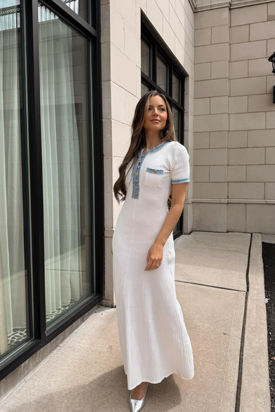 Leonie™ - Geknöpftes Maxikleid