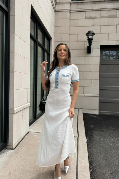 Leonie™ - Geknöpftes Maxikleid