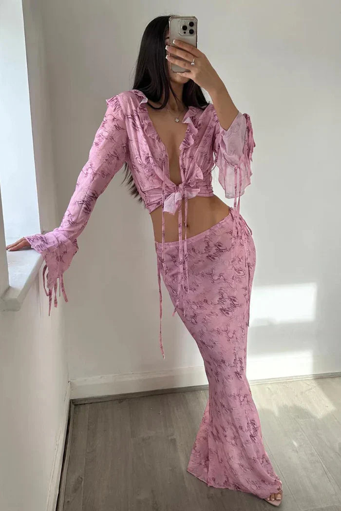 Marie™ - Fließender Maxirock Set