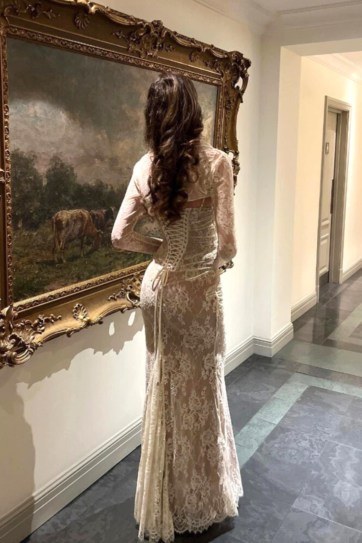 Klara™ - Spitze Maxikleid